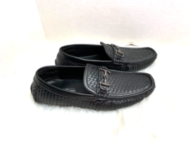 David Stone Mens Sz 8 045844 Black Slip On Loafer shoes driving Flats - $24.74