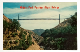 Middle Fork Feather River Bridge California CA Mike Roberts UNP Postcard c1960s - £3.97 GBP
