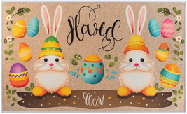 Easter Decorative Doormat 29 X 17 Inch, Easter Bunny Egg Door Mat, Non Slip Rubb - £14.04 GBP