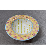 Mackenzie Childs  WALLCOURT  Serving Bowl 12" Large Salad Yellow Red Check - $197.99