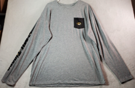 Missouri Tigers Football Champion T Shirt Unisex Size XL Gray Polyester Logo - £9.63 GBP