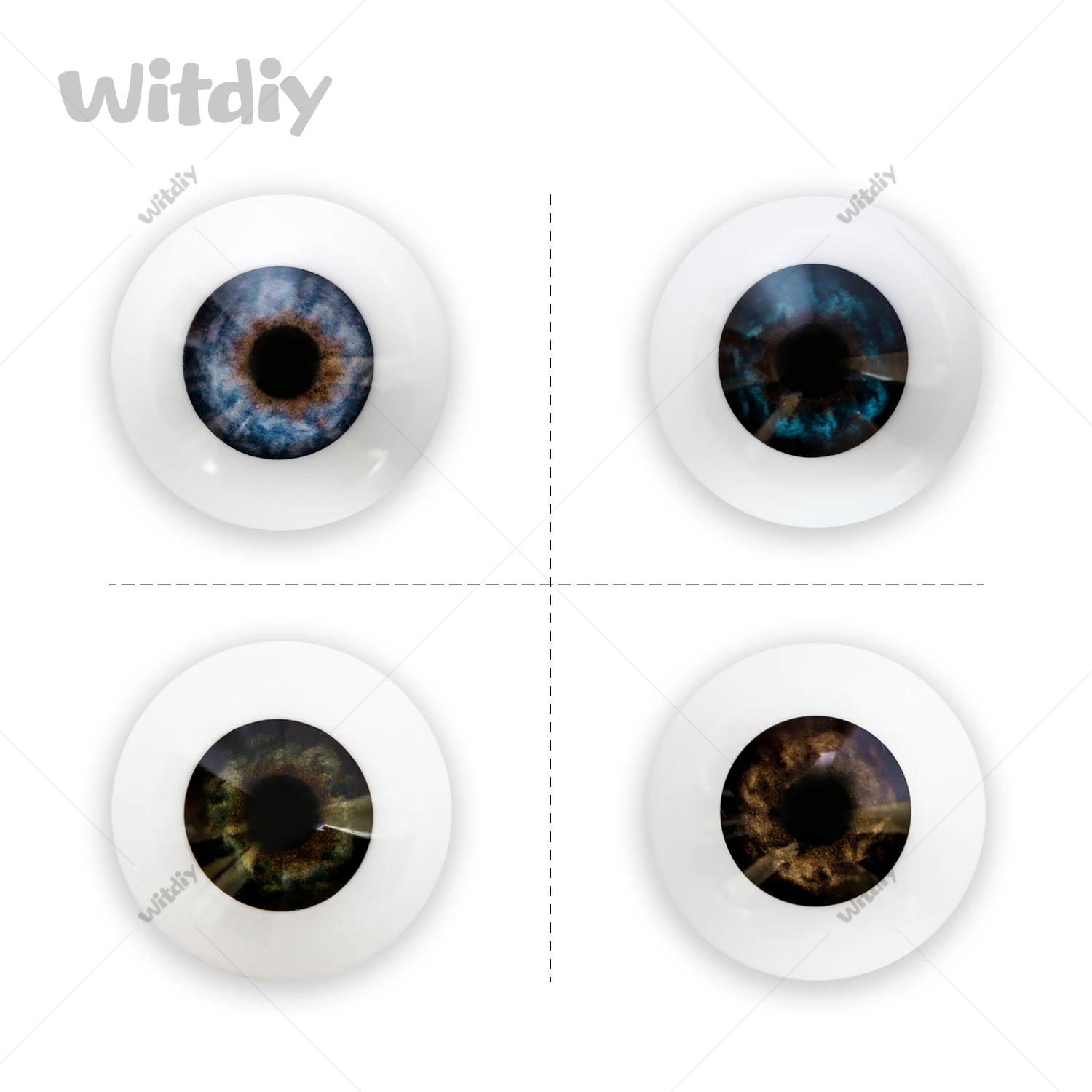 Play Witdiy TAn Acrylic Eyes Acrylic Boat Eyes Suitable for Rebirth Dolls/BJD/Ha - £22.91 GBP