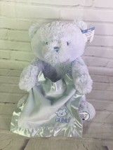 Baby GUND My First Teddy Bear Peek A Boo Animated Stuffed Animal Plush Blue NEW - £27.68 GBP