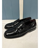 TOD’S  Men’s Penny Loafers Black Patent Leather Size 8 Made In Italy - €61,23 EUR