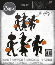 Sizzix Thinlits Dies By Tim Holtz 10/Pkg-Halloween Night 666384 - £41.07 GBP