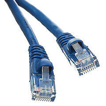 Cat5e Blue Copper Ethernet Patch Cable, Snagless/Molded Boot, POE Compliant, ... - $13.38