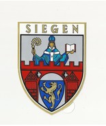Vintage SIEGEN GERMANY South Westphalian North Rhine-Westphalia Sticker - $190.20 MXN