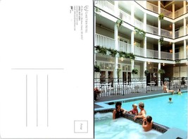Michigan Dearborn Hyatt Regency Hotel Water Fountain Swimming Pool VTG Postcard - £7.42 GBP
