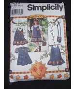 Simplicity 7015 Just Be Cuz Child&#39;s jumper or dress blouse purse Sz BB 5-8 - £3.71 GBP