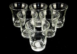 Set of 6 Juice Glases, Etched Abstract Floral Pattern, 3-4 Oz, Cordials,... - $29.35