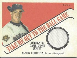 2004 Topps Cracker Jacks Take Me Out To The Ball Relics Game M Teixeira Rangers - £3.12 GBP