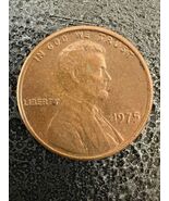 1975 Penny No Mint Mark, letter "T" Punch Mint Error, Decentralized Rim +more - $879.12