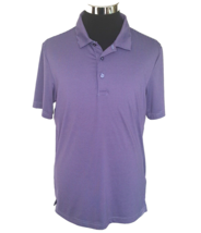 Kirkland Signature Shirt Men&#39;s Size Medium Blue Purple Striped Knit Activewear - £11.65 GBP