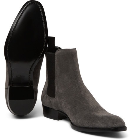 NEW New Handmade men gray ankle high boot, Men suede boots, Mens fashion ankle b