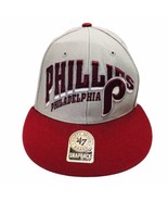 Philadelphia Phillies &#39;47 Brand Snapback Hat Red Gray Throwback OSFM Coo... - £26.11 GBP