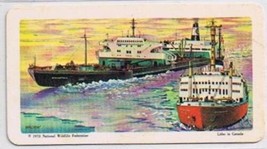 Brooke Bond Red Rose Tea Cards The Arctic #18 Manhattan Supertanker Voyage - £0.76 GBP
