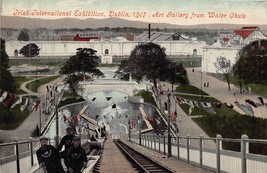 Ireland~Irish International EXHIBITION-ART Gallery Frm Water SLIDE~1907 Postcard - £8.72 GBP
