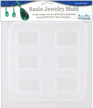 Resin Jewelry Reusable Plastic Rectangle Mold 6.5 X 7 Inches - £17.02 GBP