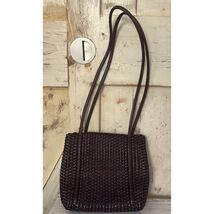 Nine West Vintage Dark Brown Woven Shoulder Bag - $23.75