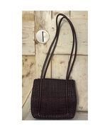 Nine West Vintage Dark Brown Woven Shoulder Bag - $23.75