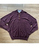 PETER MILLAR 1/4 Zip Mens Golf Pullover Sweater Size 2XL Wool Silk Long ... - £51.35 GBP