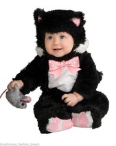 Cute Infant Black Kitty Cat Halloween Costume Baby 6-12 mos Fantasia Gat... - $28.04