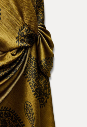 Zara Bnwt 2024. Khaki Golden Paisley Print and 50 similar items