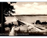 RPPC Lago Washington Galleggiante Ponte Seattle Wa Ellis Foto 1015 Unp C... - $6.10