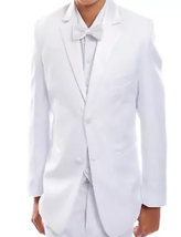 Tazio Tuxedo 3 Pieces Jacket, Shirt and Vest Boys, Size 20 - $55.00