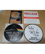 PINK FLOYD  Memorabilia Dark Side &amp; Wall Sticker 1975 Wish you were here... - $18.77