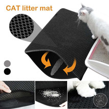 Waterproof Pet Cat Litter Mat Double Layer Pet Litter Box Mat Non-slip Cat Pad W - £20.53 GBP+