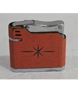 Vintage MC Nesor Lighter Orange/Chrome Refillable Untested Made in Japan - $25.77 CAD