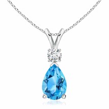 Authenticity Guarantee

ANGARA Swiss Blue Topaz Teardrop Pendant Necklace wit... - $1,065.96