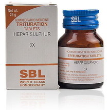 SBL Homeopathy Hepar Sulphur 3X Trituration (25g)  HOMEOPATHIC REMEDY  - £13.05 GBP