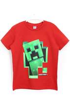 Boy Red Printed T-shirt - £6.38 GBP