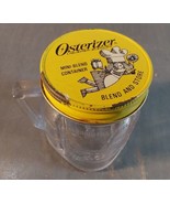 Vintage Oster Osterizer Mini Blend Container Store Plastic Jars Metal Li... - $12.20