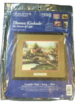 Thomas Kinkade Lamplight Village Counted Cross Stitch Kit 50964 New in Package - £11.83 GBP