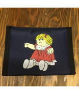 Vintage cabbage doll graphics design hook and latch bi fold nylon wallet  - $19.75