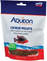 Aqueon Medium Cichlid Food Pellets 4 oz - £23.35 GBP