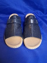 Womens Clarks Leisa Fox  Leather Slide 16260 Size US 9.5  - $46.74