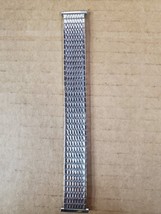 Speidel Stainless Stretch link 1970s Vintage Watch Band Nos W21 - $54.89