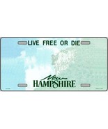 New Hampshire Novelty State Background Blank Metal License Plate - £17.54 GBP