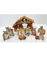 10 Pc Silvestri Mouse Mice Nativity Scene Christmas Pageant Charming Tails - $89.27 CAD