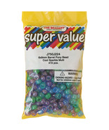 Pony Beads 6mmX9mm 415/Pkg-Cool Sparkle Multicolor - $242.79 MXN