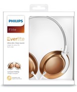 Philips SHL4805RG Flite Everlite Over Ear Headphones with mic- White + R... - $34.95 CAD