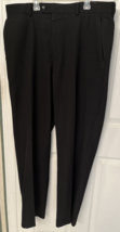 Louis Raphael Tailored Textured Men&#39;s Black Dress Pants Size 36 X 32 - £13.79 GBP