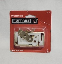 Everbilt Cafe/Louvered Door Pivot Set-Brass Finish For 3/4 inch-1-1/8&quot; Doors - £7.74 GBP