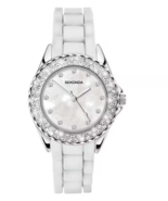 Sekonda Ladies White Stone Set Silicone Strap Watch - $41.74