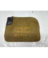 VTG Security First National Bank Embroidered Bank Bag  NO KEY - $922.69 MXN