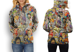 Dr Slump Manga Series Hoodie Sporty Casual Graphic Zip up Hoodie for Women - £26.54 GBP+